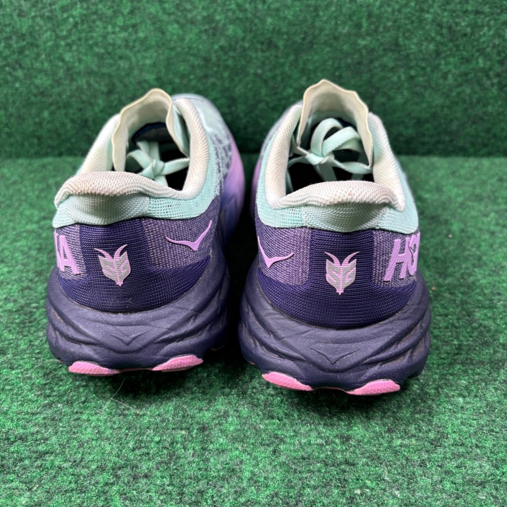 Hoka Speedgoat 5 Womens 7.5 D Wide Trail Running Shoes Blue Purple 1123158 - Picture 5 of 8